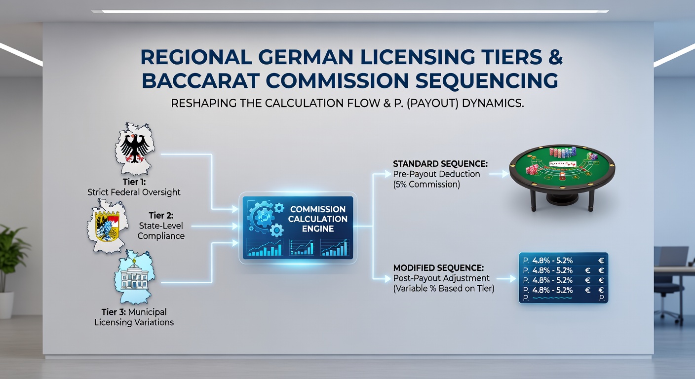 Blick auf einen Baccarat-Tisch mit markierten Rotationsbereichen in einer deutschen Spielbank