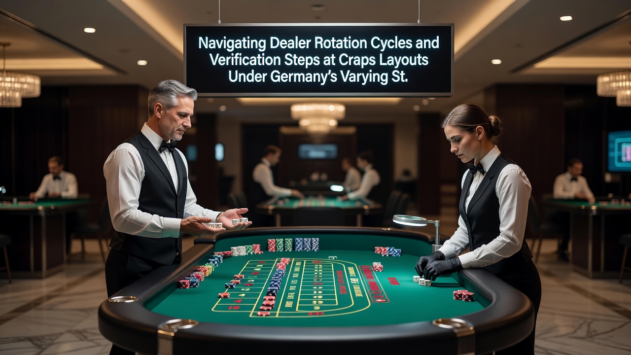 Verifikationsschritte und Aufsicht an einem Craps-Tisch mit regionalen Unterschieden