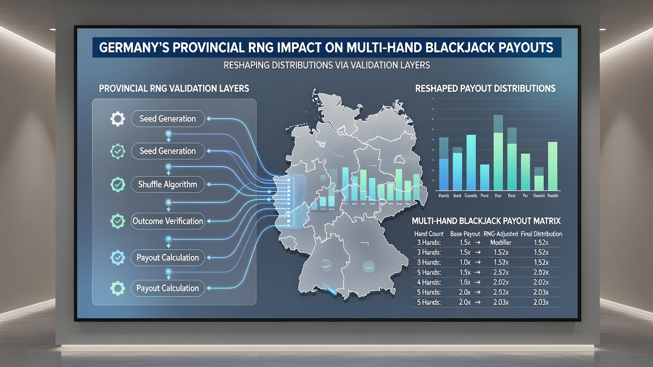 Multi-Hand-Blackjack Tische in lizenzierten deutschen Spielstätten mit Fokus auf RNG-Validierung